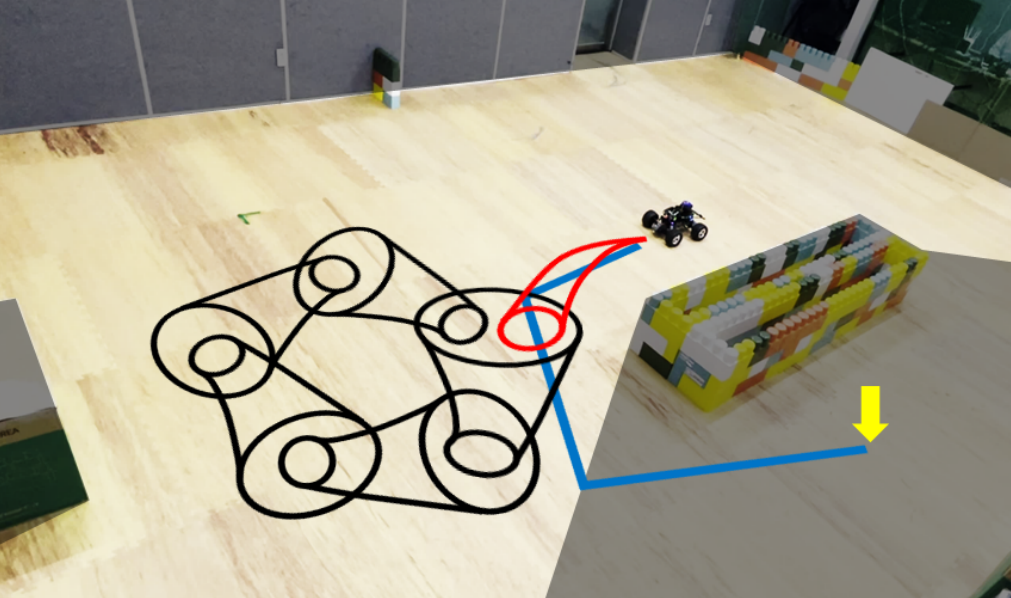 Robust and recursively feasible real-time trajectory planning in unknown environments