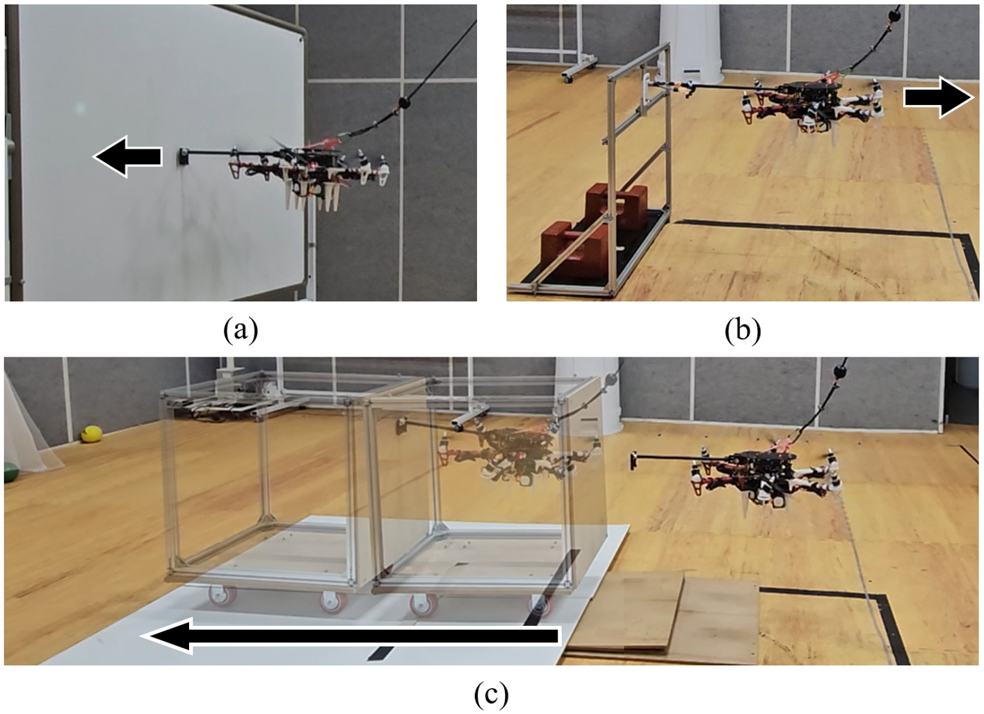 Safety-Critical Control for Aerial Physical Interaction in Uncertain Environment